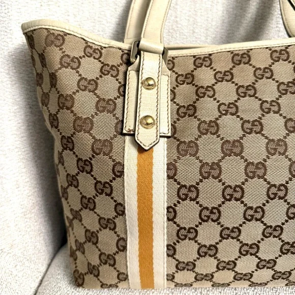 Authentic Gucci tote bag brown monogram canvas - Picture 6 of 16